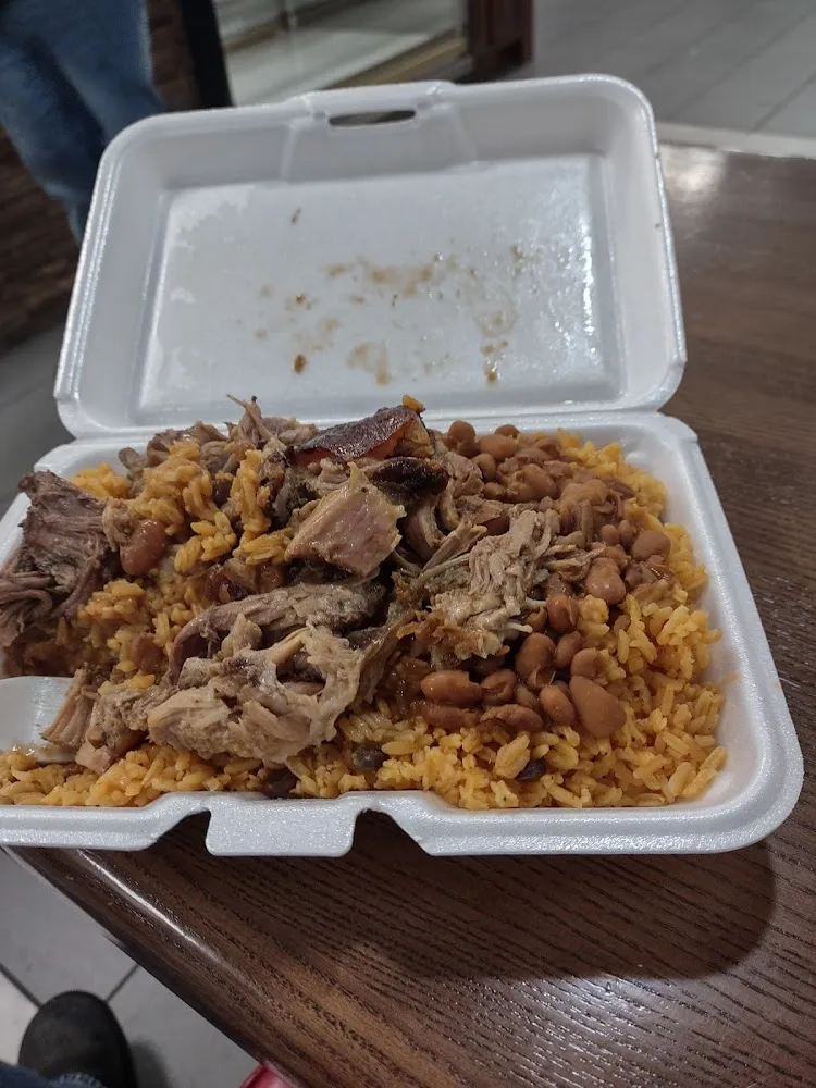 Pernil and Arroz Con Gandules
